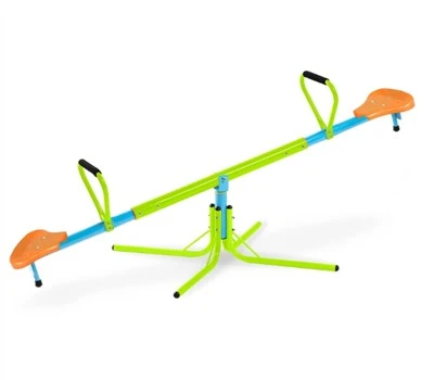 2 sēdvietu plastmasas rotējošais Teeter Totter